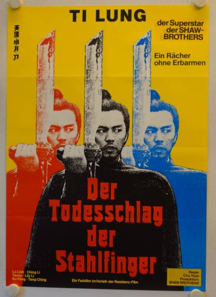 Der Todesschlag der Stahlfinger originales deutsches Filmplakat